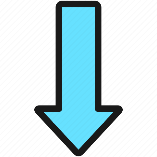 Diagram, arrow, down icon - Download on Iconfinder