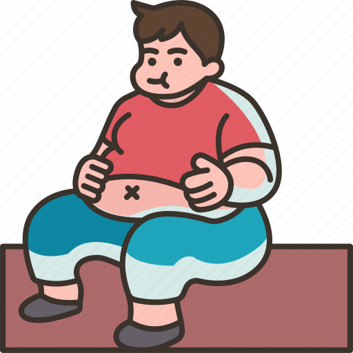 Overweight, fat, body, overeating, unhealthy icon - Download on Iconfinder