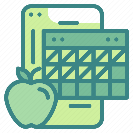 Calendar, schedule, diet, wellness, planning icon - Download on Iconfinder