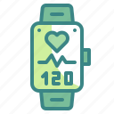 heart, rate, watch, pulse, electronics, wristwatch