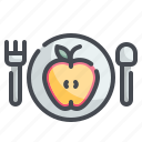 apple, fruit, meal, healthy, vegan