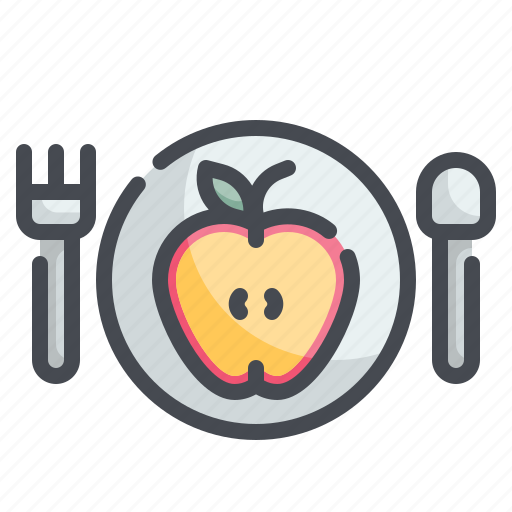 Apple, fruit, meal, healthy, vegan icon - Download on Iconfinder