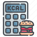 calories, calculator, calculating, diet, kcal