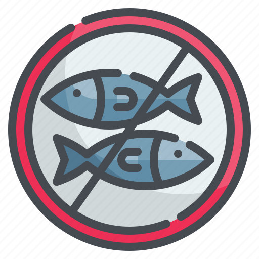 Fish, vegan, vegetarian, prohibition, dietary icon - Download on Iconfinder
