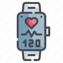 heart, rate, watch, pulse, electronics, wristwatch