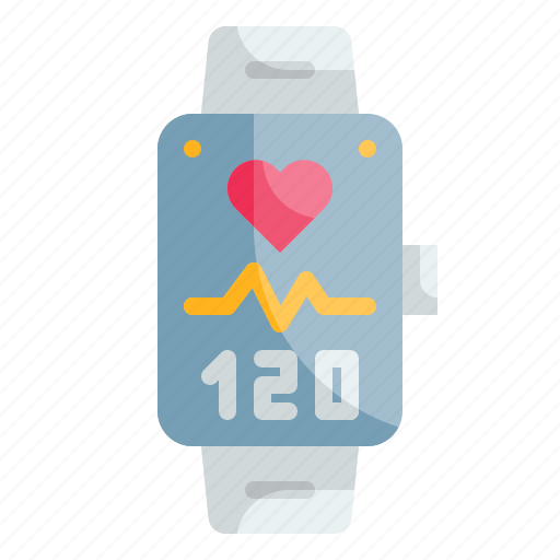 Heart, rate, watch, pulse, electronics, wristwatch icon - Download on Iconfinder