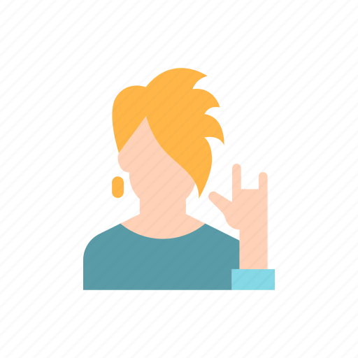Subculture, woman, punk, rocker icon - Download on Iconfinder