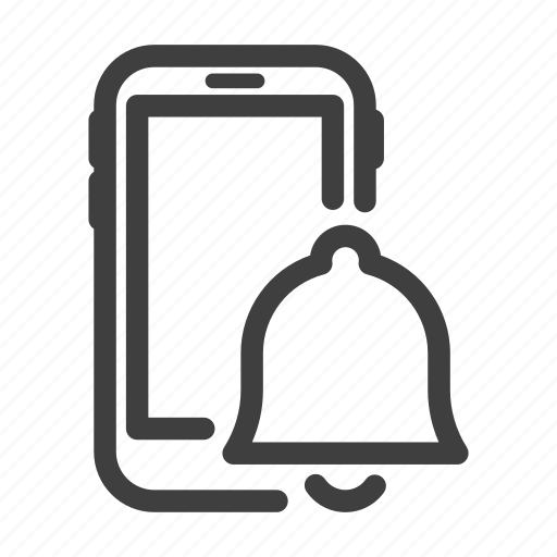 Bell, line, phone icon - Download on Iconfinder