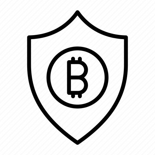 Bit, coin, protection, shield icon - Download on Iconfinder