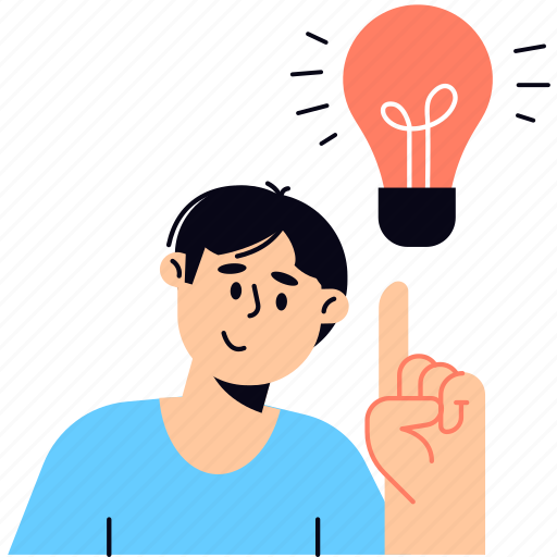 Idea, start up, light bulb, brainstorming, creativity, innovation, people illustration - Download on Iconfinder