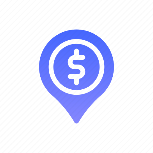 Placeholder, bank, finance, dollar, location icon - Download on Iconfinder
