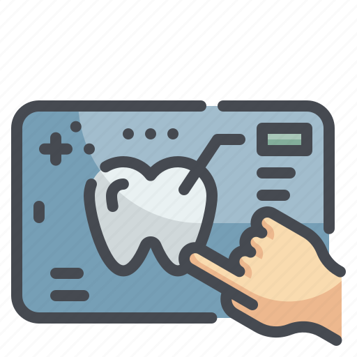 Dental, dentist, tooth, screen, digital icon - Download on Iconfinder