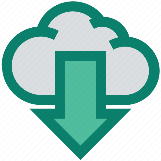 Arrow, cloud, cloud computing, digital marketing, down, downloading icon - Download on Iconfinder