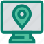 display, lcd, location, map, pin, screen 