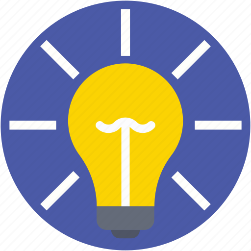 Bulb, bulb on, idea, light bulb, luminaire icon - Download on Iconfinder