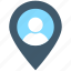 location pin, map location, map pin, user location, user placeholder 