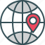 earth, globe, location, pin, worldwide 