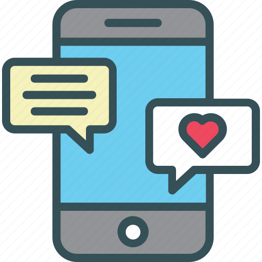 Chat, chating, love, messenger, mobile icon - Download on Iconfinder