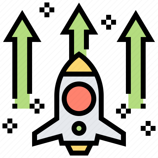 Growth, launch, rocket, startup, target icon - Download on Iconfinder