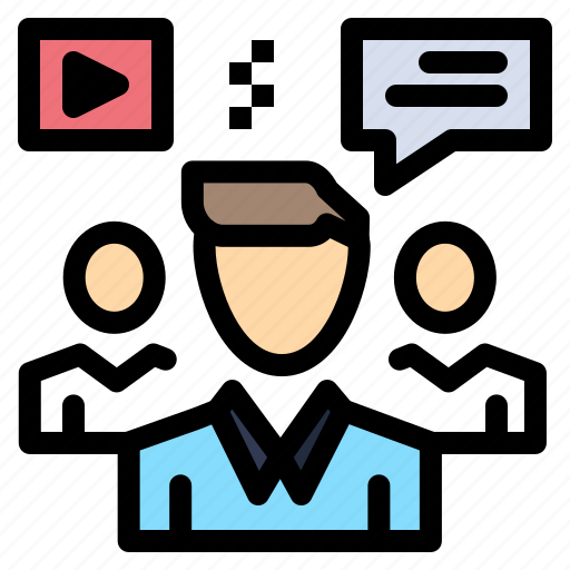 Chat, discussion, group, user, video icon - Download on Iconfinder