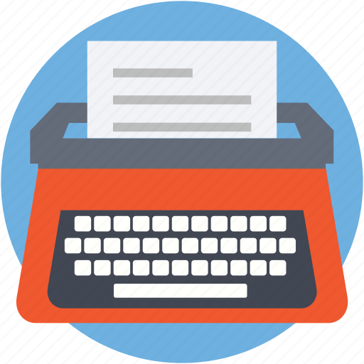 Document, type, typer, typewriter, typing icon - Download on Iconfinder