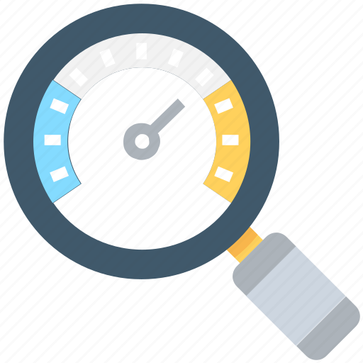 Dashboard, magnifier, optimization, seo performance, speedometer icon - Download on Iconfinder