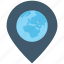 globe, location pin, map locator, map pin, world map 