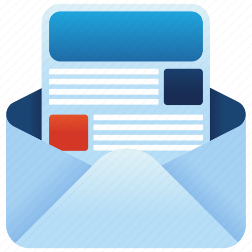 Newsletters, advertising, email, marketing, collection, information, personal icon - Download on Iconfinder