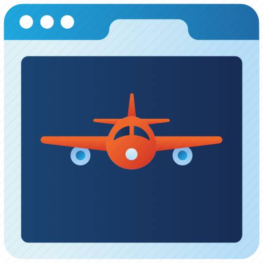 Landing, page, plane, business, computer, digital, online icon - Download on Iconfinder