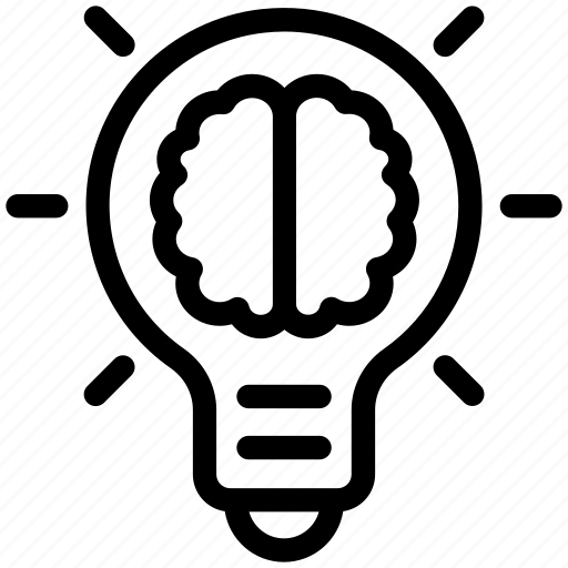 Digital, marketing, idea, brain, creativity, bulb, light icon - Download on Iconfinder