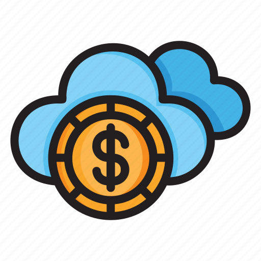 Cloud, money, marketing, graph, dollar, coint, gold icon - Download on Iconfinder