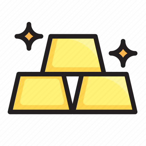 Gold, bar, money, marketing, graph, dollar, coint icon - Download on Iconfinder
