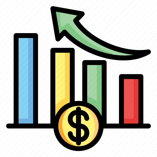 Graph, up, money, marketing, dollar, coint, gold icon - Download on Iconfinder
