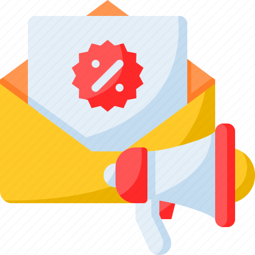 Email marketing, advertisement, advertising, promotion, megaphone, message icon - Download on Iconfinder