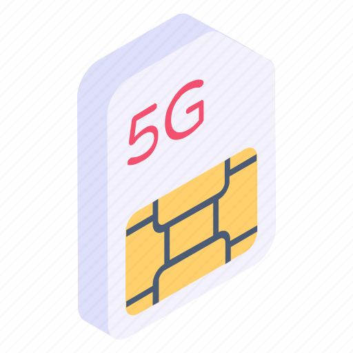 Mobile card, sim card, sim, mobile chip, 5g card icon - Download on Iconfinder
