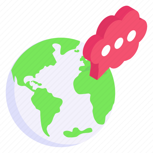International chat, global chat, global communication, global message, foreign chat icon - Download on Iconfinder