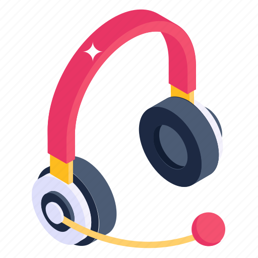 Headset, headphones, listening device, earphones, earpiece icon - Download on Iconfinder