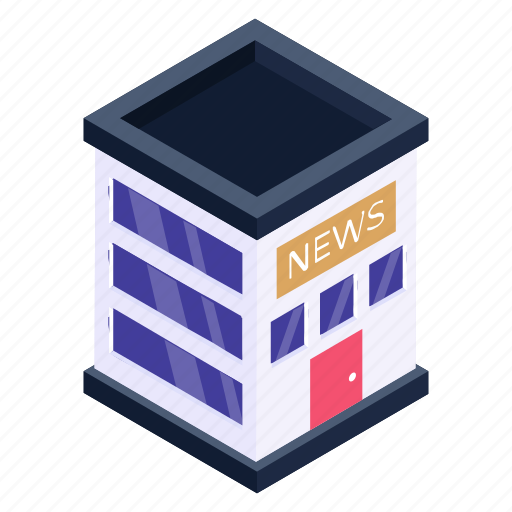News office, news department, building, architecture, property icon - Download on Iconfinder