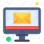 email, screen, monitor, sending 
