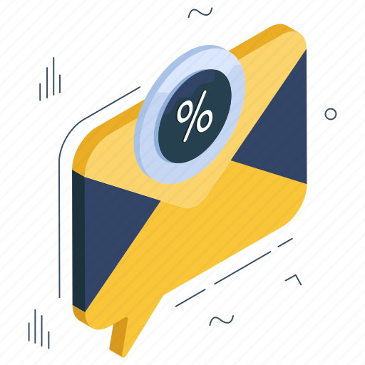 Discount mail, email, correspondence, letter, inbox icon - Download on Iconfinder