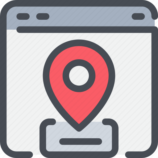 Browser, business, gps, location, map, online icon - Download on Iconfinder