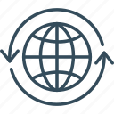 arrow, business, global, globe, web, world, worldwide