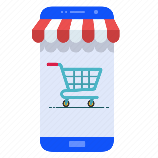 Mobile, mobile marketing, mobile store, shop, smartphone icon - Download on Iconfinder