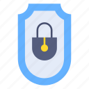 shield, web, security, protection, padlock