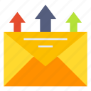 envelope, email, marketing, arrows, letter