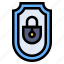 shield, web, security, protection, padlock 