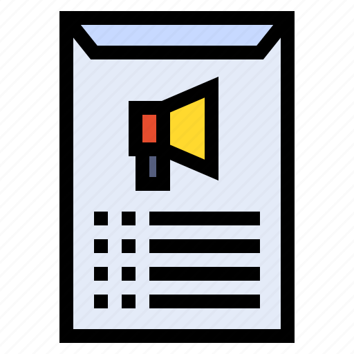 Letter, envelop, promotion, mega, phone, email, marketing icon - Download on Iconfinder