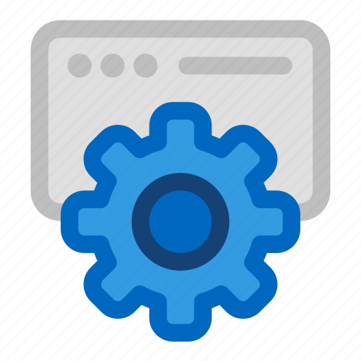 Gear, settings, website, browser, options icon - Download on Iconfinder