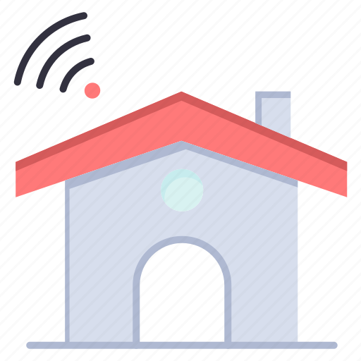 House, service, signal, wifi icon - Download on Iconfinder
