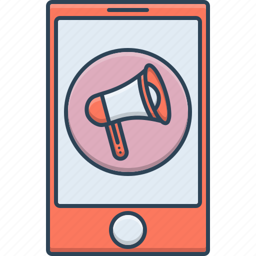 Cellular, marketing, mobile, mobile marketing, technology icon - Download on Iconfinder